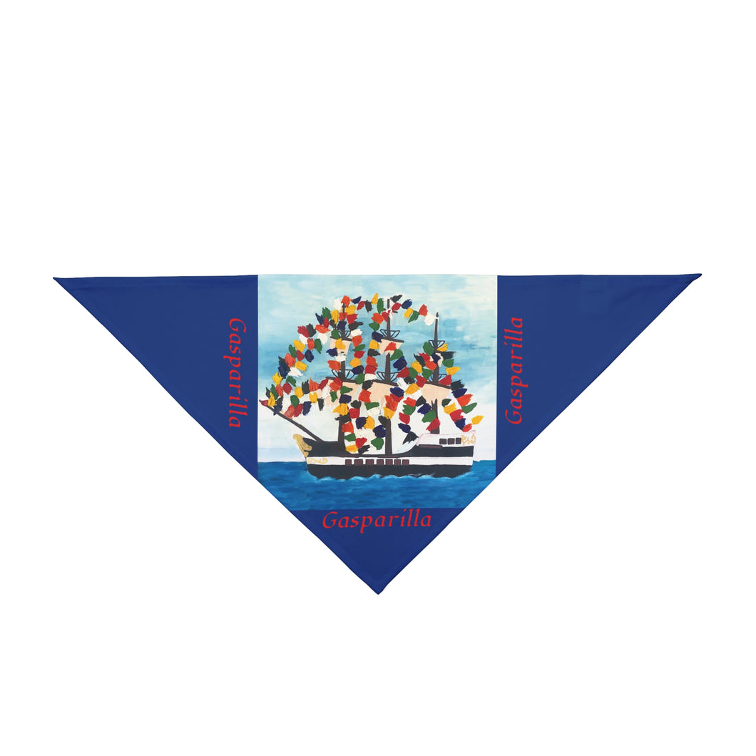 Gasparilla Pet Bandana-large ship