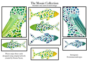 Mosaic series notecard collection