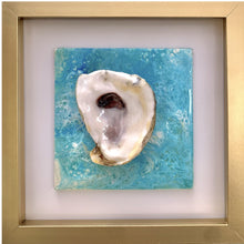 Load image into Gallery viewer, Oyster shell in frame - color options available