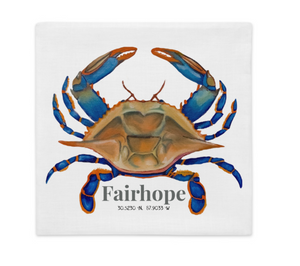 Blue Crab Pillow Case - Tampa/Fairhope