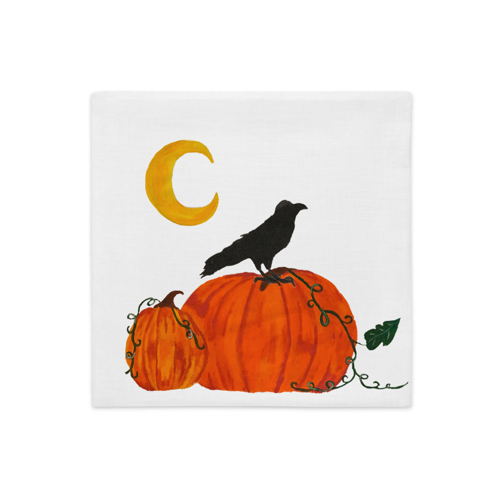 Crow and Moon Pillow Case