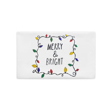 Load image into Gallery viewer, Merry and Bright - Premium Pillow Case