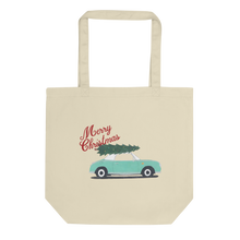 Load image into Gallery viewer, Figaro Vintage Look Christmas Tote Bag - in black or oyster