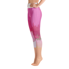 Load image into Gallery viewer, Pink abstract yoga leggings